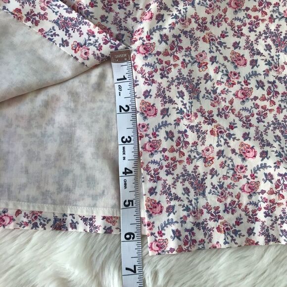 ANTONIO MELANI Floral Print‎ Pencil Skirt Tie Belt Cotton Pink Cream Size 2 NWOT - Picture 8 of 11